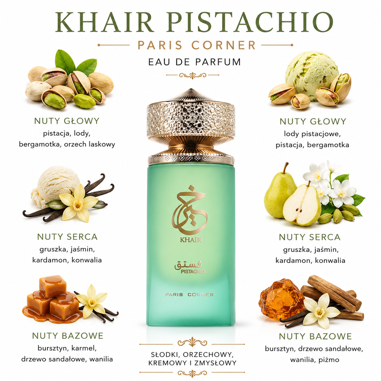 Paris Corner Khair Pistachio woda perfumowana
